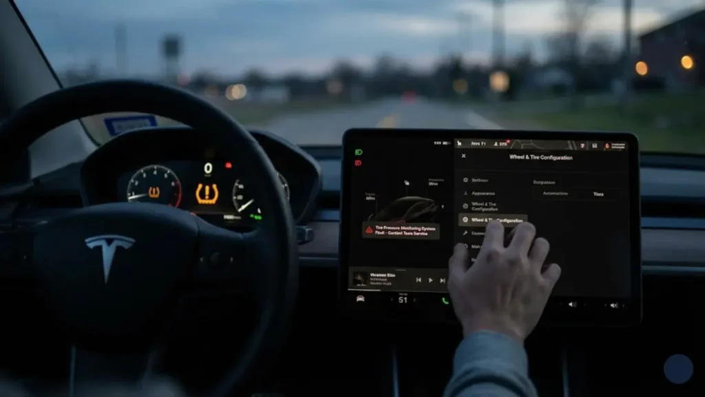 Tesla Tire Pressure Monitoring System Fault