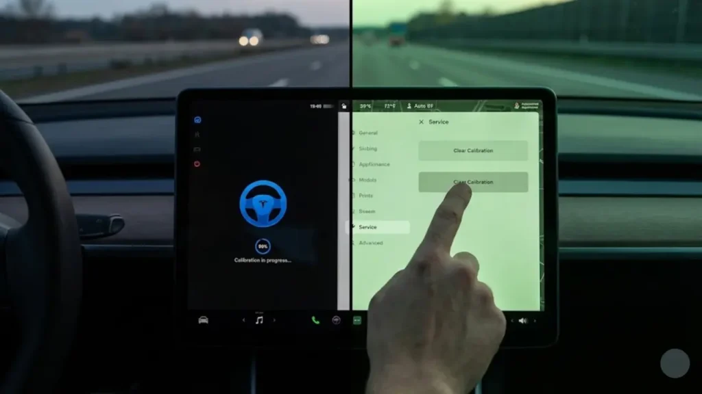 Tesla camera calibration stuck