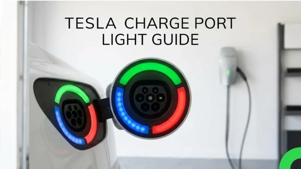Tesla charge port light meaning