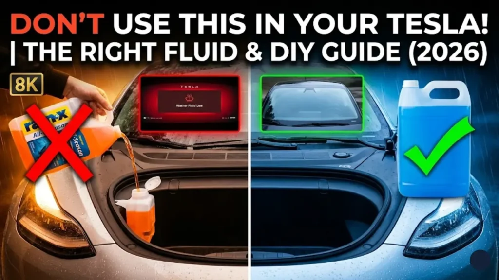 Tesla windshield washer fluid