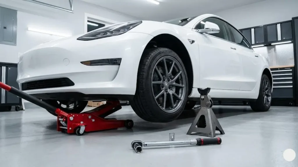 How to jack up a Tesla